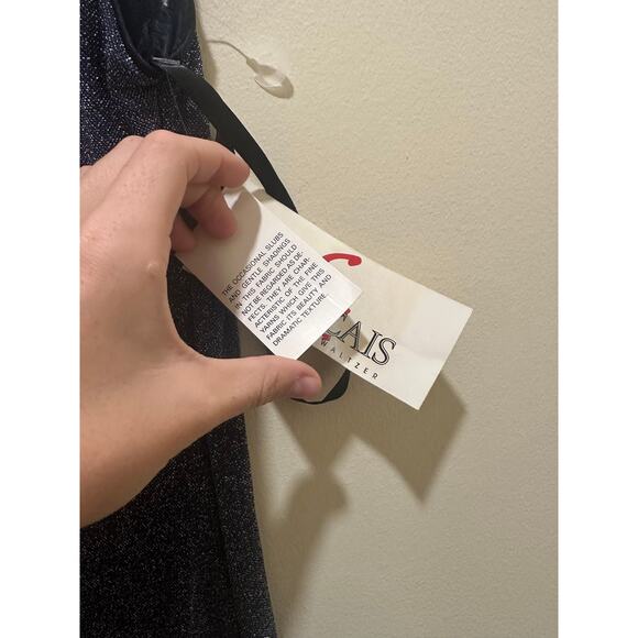 Francais by Huey Waltzer Vintage Gown Sparkly Dress Long Elegant Sz 4 - Picture 6 of 7